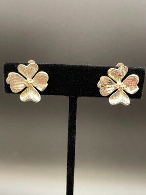 Vintage Museum of Fine Arts Tiffany & Co.-esque Dogwood Earrings.